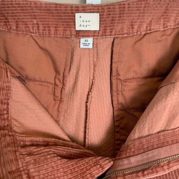 A New Day Women's High Rise Wide Leg Cropped Corduroy Pants - Picture 16 of 16